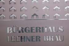 Bürgerhaus Baunach Tür mit Logo